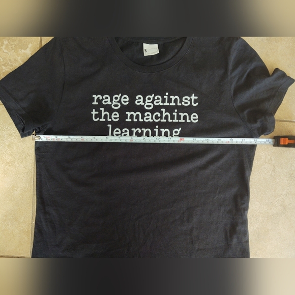 RAGE AGAINST THE MACHINE LEARNING Short-Sleeve Women's/Unisex Small T-Shirt Tee - Picture 4 of 7